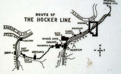 Hocker Trolley line map