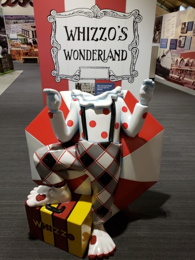 A photo opportunity in the “Becoming Johnson County” exhibit—your chance to put yourself in “Whizzo’s Wonderland!”